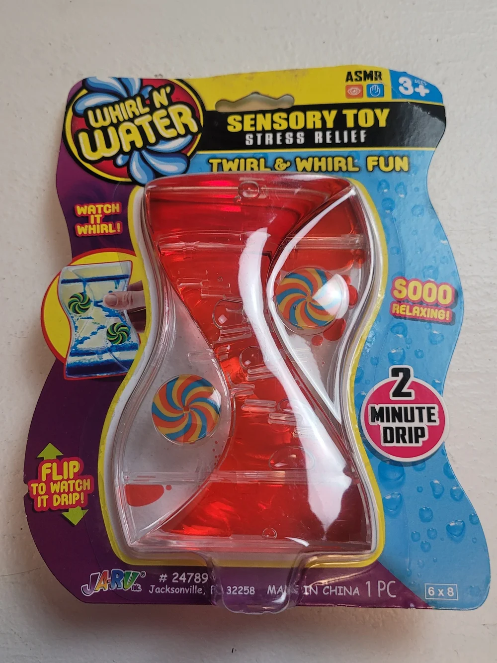 Red Sensory Toy - Stress Relief Twirl & Drip